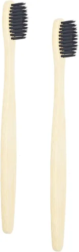 Vista 9 de SEVENHEAD 10 cepillos de dientes de bambú cerdas suaves de madera para adultos, cepillos de dientes naturales biodegradables libres de BPA