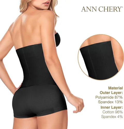 Vista 4 de Ann Chery Corsé de cintura para mujer Faja colombiana Faja moldeadora de cuerpo de látex con cremallera Excelencia 1024