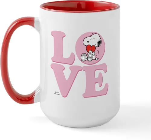 Vista 15 de CafePress SNOOPY Joe Cool - Taza de café de cerámica (15.0 fl oz)