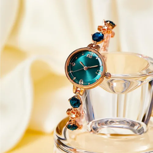 Vista 3 de TIME100 Reloj de pulsera para mujer, redondo, mini relojes para mujer, impermeables, exquisitos regalos para mujer