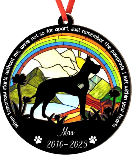 Vista 35 de Adorno personalizado para atrapasoles de sabueso afgano, adorno de Navidad de sabueso afgano, regalo para perro amante, sabueso afgano conmemorativo