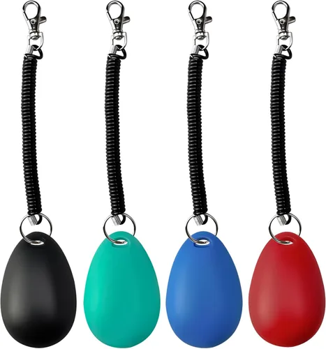 Vista 2 de Clicker de perro para entrenamiento con correa de muñeca, clicker de entrenamiento para cachorros, gatos, orinales, pájaros, caballos, mascotas