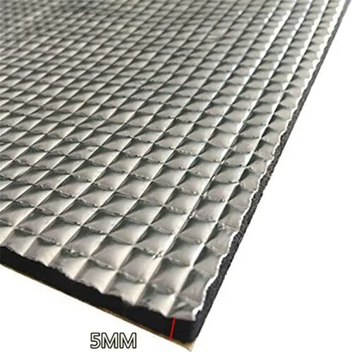 Vista 8 de Protector térmico térmico de amortiguación de sonido, adhesivo reflectante para automóvil, camión, camioneta, SUV, vehículo recreativo, amortiguador