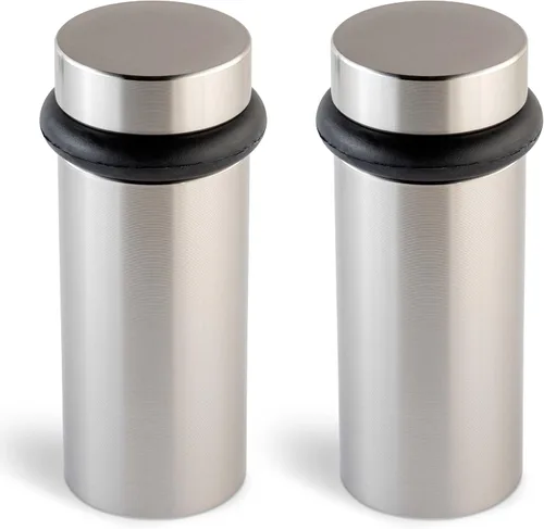 Vista 81 de Mega Handles Tope de Puerta de Piso, Tope Negro de Instalación Rápida Protector de Pared, Protectores de Pared contra Pomos de Puerta, Tope