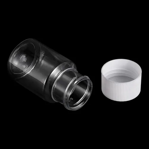 Vista 4 de uxcell Botella de reactivo químico de laboratorio de plástico 0.7 fl oz/0.7oz Muestra de boca ancha Sellado Contenedor de almacenamiento de líquidos