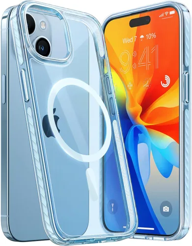 Vista 9 de TORRAS Funda Mate Mejorada para Estuche iPhone 14 Pro,[Protección de Grado Militar 12FT][Compatible con MagSafe] Cubierta de Teléfono Translúcida