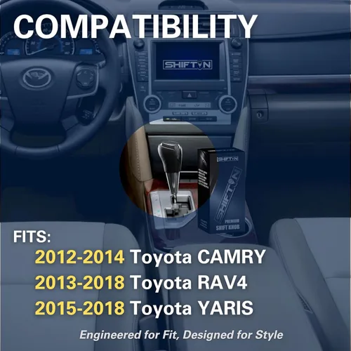 Vista 4 de Pomo de palanca de cambios de cuero y madera para Toyota Avalon Yaris 4Runner Land Cruiser Sienna Camry Solara Tacoma y Lexus ES300 ES330 GS300