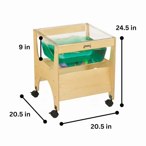 Vista 2 de Jonti-Craft 2870JC - Mini mesa sensorial transparente, madera
