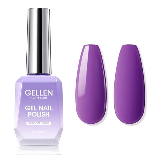 Vista 18 de GELLEN - Base y capa superior de gel, juego de 2 esmaltes de uñas de gel, capa superior que no se limpia 12ml Base Coat & No Wipe Top Coat Set.
