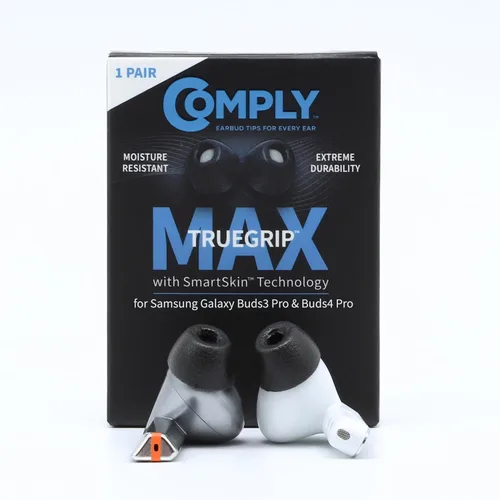 Vista 9 de Comply TrueGrip Puntas de recambio de espuma viscoelástica premium para auriculares Samsung Galaxy Buds3 Pro Comodidad mejorada, ajuste seguro