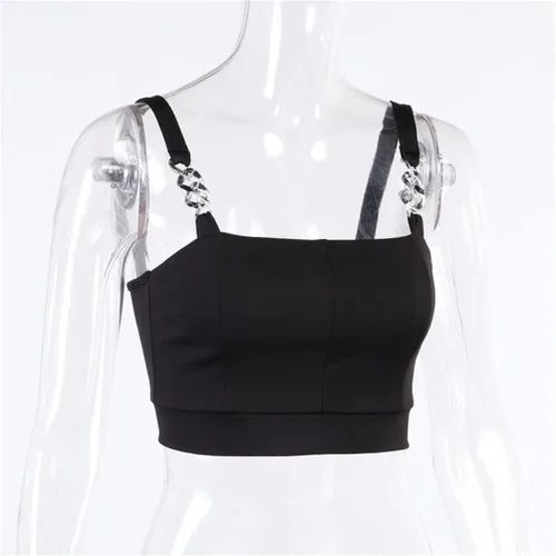 Vista 10 de Camisetas sin mangas góticas para mujer, camisola gótica Y2k