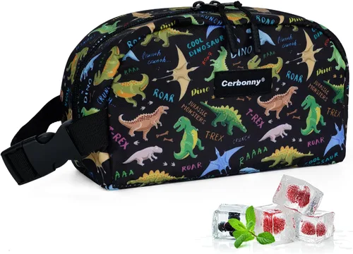 Vista 20 de Cerbonny Pequeña bolsa refrigeradora, bolsa de almuerzo congelable para niños y adultos, pequeña bolsa aislada, mini bolsa portátil para aperitivos