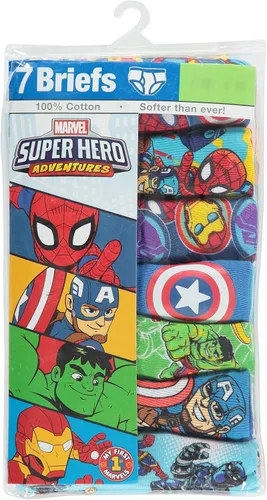 Vista 6 de Marvel Hero Toddler Boy Briefs in 7pk