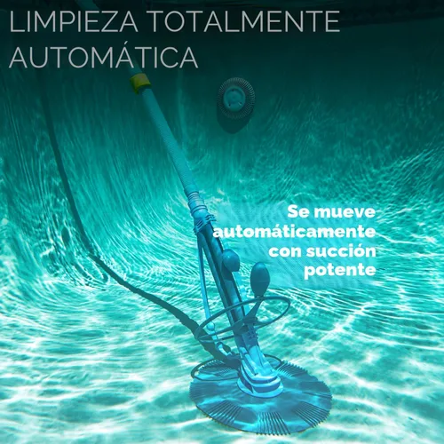 Vista 6 de Aspirador automático genérico Kreepy Krauly, limpia paredes escalonadas de piscinas de XtremepowerUS