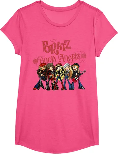 Vista 11 de Bratz Camiseta Rock Angelz Group Shot Negro