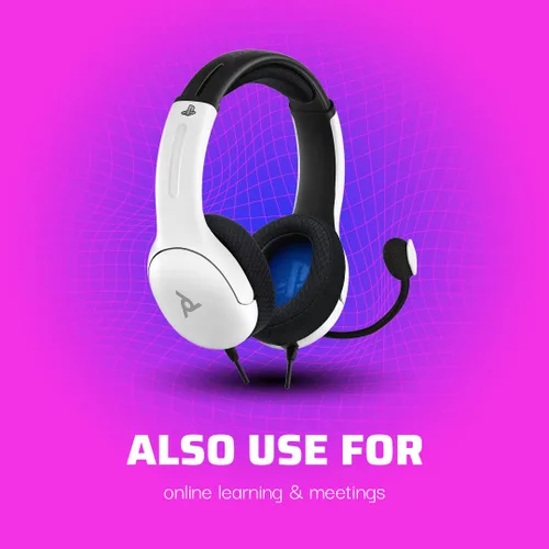 Vista 5 de PDP AIRLITE Headset with Mic for PS5, PS4, PC - Frost White