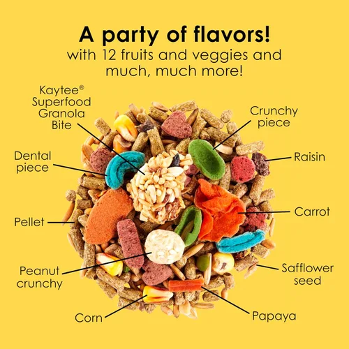 Vista 7 de Alimento para conejillo de Indias "Fiesta" de Kaytee, Tonos café