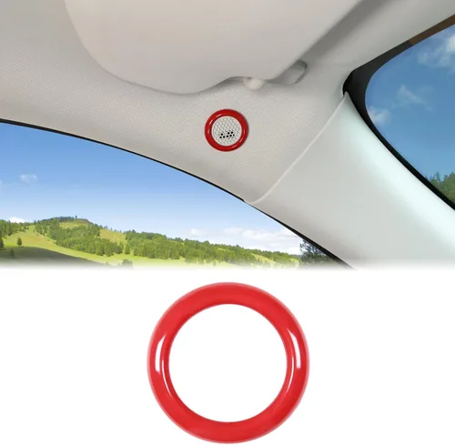 Vista 8 de Cubierta de micrófono para techo de automóvil, compatible con Ford Maverick 2022-2024, altavoz interior de techo de automóvil, cubierta de marco