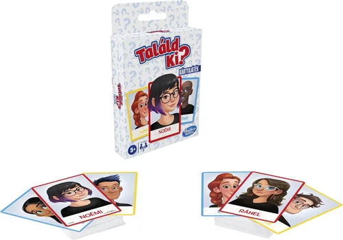 Vista 2 de Hasbro Gaming ¿Quién es Quién? Juego de cartas para niños, juego de adivinanzas para 2 jugadores, actividades divertidas de verano, elementos