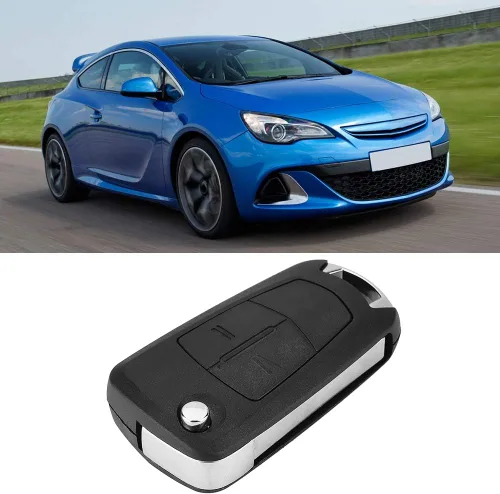 Vista 2 de Cubierta de llave remota de coche de 2 botones, funda de llavero ABS Flip para Vauxhall Opel Corsa Astra Vectra Zafira