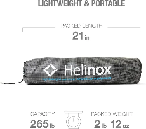 Vista 2 de Helinox Lite Cuna Ultra-Ligera, Cuna de Camping Portátil, Compacta, Plegable, para Mochileros, Cama de Camping Plegable