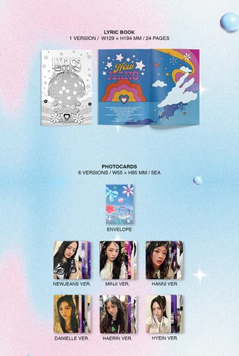 Vista 6 de BOLSA DE PLAYA BUNNY Ver. NEWJEANS GET UP 2º EP Álbum HAERIN Ver. K-POP SELLADO