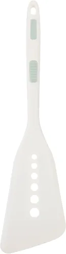 Vista 11 de Espátula de pescado frito antiadherente de silicona Turner a prueba de calor espátula para panqueques herramienta de cocina fácil de usar Rojo