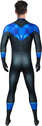 Vista 2 de Disfraz de superhéroe de Halloween para cosplay, overol Zentai, enterizo de elastano, estilo 3D para niños y adultos