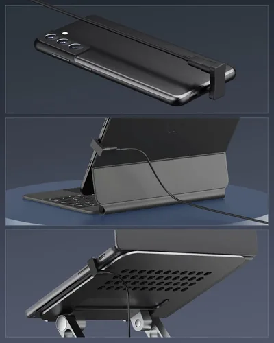 Vista 8 de MoKo Adaptador USB-C de 180 grados, ángulo en forma de U con PD 100W/10Gbps Negro