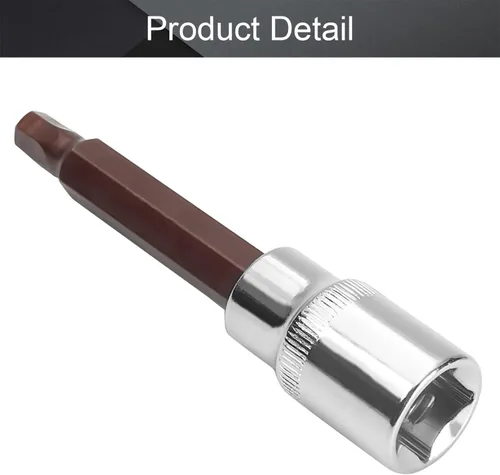 Vista 94 de Utoolmart 1/2" Drive x 0.551 in largo Hex Bit Socket, métrico, S2 y Cr-V acero 1pcs