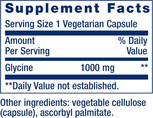 Vista 4 de Life Extension Glicina 1000 mg, Promueve la Relajación y el Sueño Saludable & Taurina, Suplemento de Aminoácido de Taurina Pura, Salud del Corazón