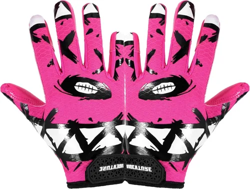 Vista 14 de AIGEVTURE Guantes de fútbol para jóvenes, guantes receptores para niños, guantes de fútbol adhesivos para niños y niñas