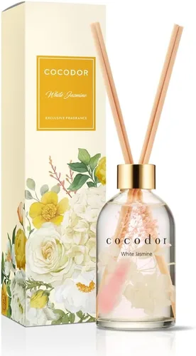 Vista 58 de COCODOR - Juego de difusor de varillas de junco, 3.4 onzas, difusor de aroma de brisa de abril con varillas, fragancia para el hogar, decoración