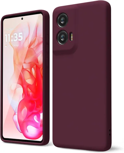 Vista 44 de oakxco para Motorola Moto G Stylus 5g 2021 Funda de teléfono de silicona líquida, delgada y suave, de goma de caucho, TPU, cubierta simple y lisa
