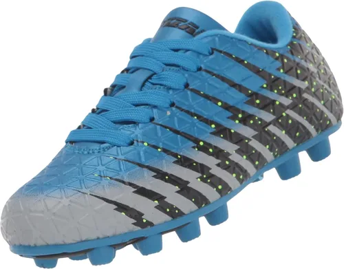 Vista 9 de Viazri Bolt FG - Zapatillas de fútbol para niño Negro/Rojo/Plateado