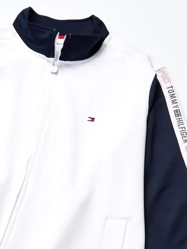Vista 3 de Tommy Hilfiger Suéter de cuello alto falso con cremallera completa para hombre