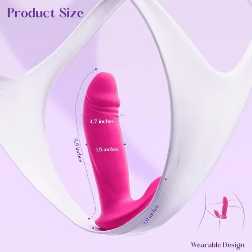 Vista 6 de Consoladro de empuje para punto G, vibrador de 3 en 1, juguetes sexuales para adultos para mujeres, vibrador portátil con control remoto por