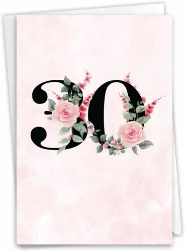Vista 10 de NobleWorks Tarjeta de felicitación de 30 aniversario (compañero de trabajo) con sobre de 5 x 7 pulgadas para hombres, mujeres (1 tarjeta), cuenta