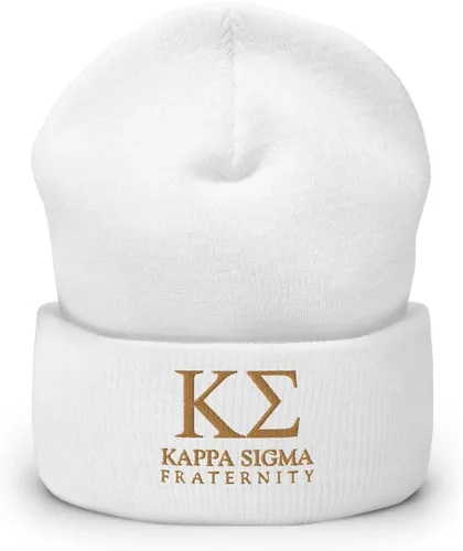 Vista 15 de Kappa Sigma Fraternity Beanie: gorro de acrílico suave de alta calidad para el orgullo y la calidez, sombrero de invierno