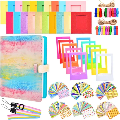 Vista 7 de Sunmns - Kit de accesorios para álbum Instax Mini, color negro