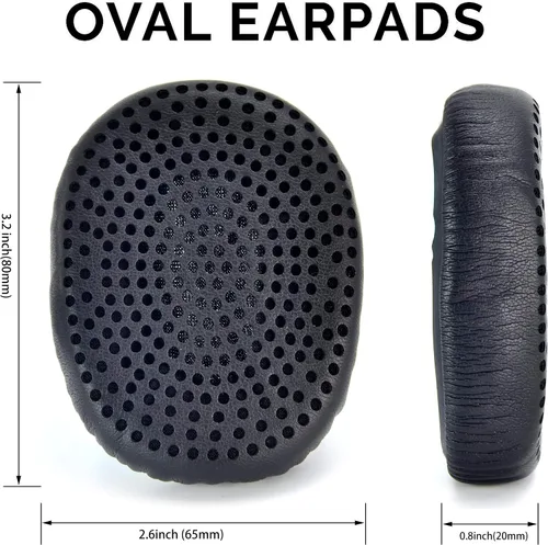 Vista 2 de Riff - Almohadillas de repuesto defean compatibles con auriculares inalámbricos Skullcandy Riff (negro)
