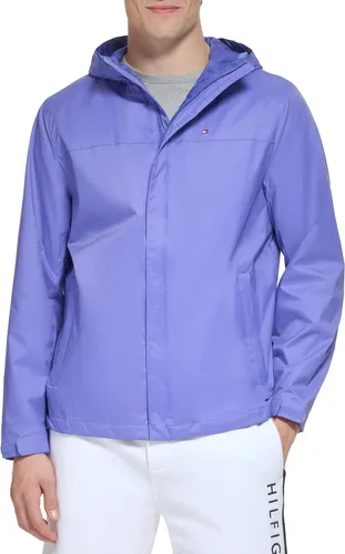 Vista 12 de Tommy Hilfiger Chaqueta impermeable con capucha, transpirable, ligera, para hombre
