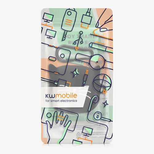 Vista 6 de kwmobile Funda de silicona compatible con Samsung Galaxy Buds 2 Pro/Buds 2 / Buds Live - Cat Black/White