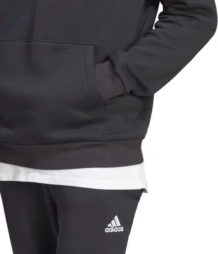 Vista 4 de adidas Sudadera con capucha Essentials con logotipo grande para hombre