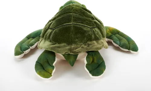 Vista 5 de The Petting Zoo Conservation - Peluche de tortuga marina, regalos para niños, animales del océano, juguete de peluche de tortuga marina de 18