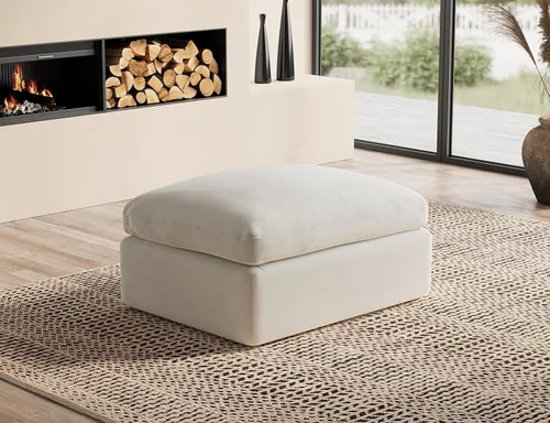 Vista 20 de ohllob Sofás seccionales Cloud de 110 pulgadas para sala de estar, sofá deshuesado en forma de L con otomana, sofá modular de 3 plazas, color negro