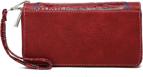 Vista 5 de Juego de cartera de estilo occidental con flecos estilo vaquera conchos bolsas de hombro para mujer