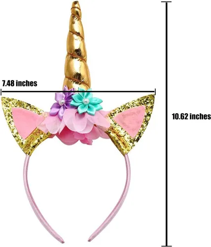 Vista 7 de PinkBeautiM Vestido tutú de unicornio para niñas, disfraz de unicornio de lentejuelas para niña con diadema, vestidos de fiesta de cumpleaños de 3 a