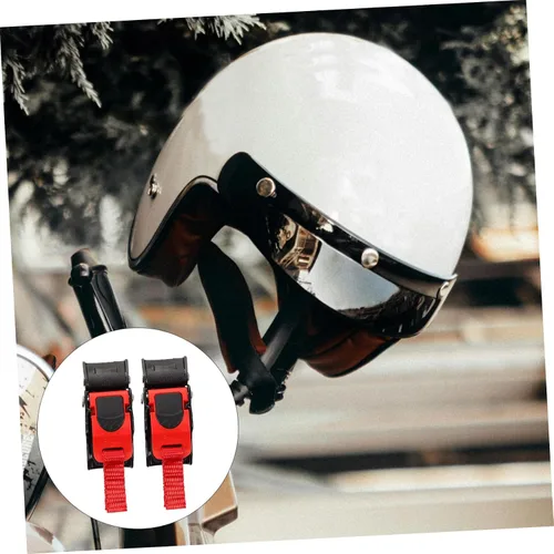 Vista 5 de STOBAZA Accessories 2pcs Motorcycle Quick Release Buckle Chin Strap Clip Easy to Install Stainless Steel