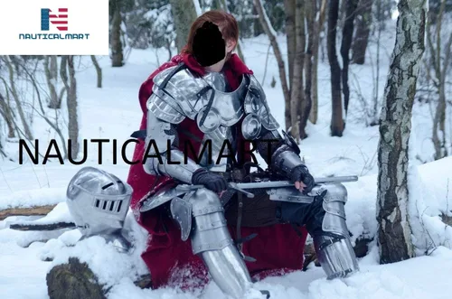 Vista 5 de NauticalMart Disfraz completo de armadura de caballero medieval, tamaño personalizado LARP